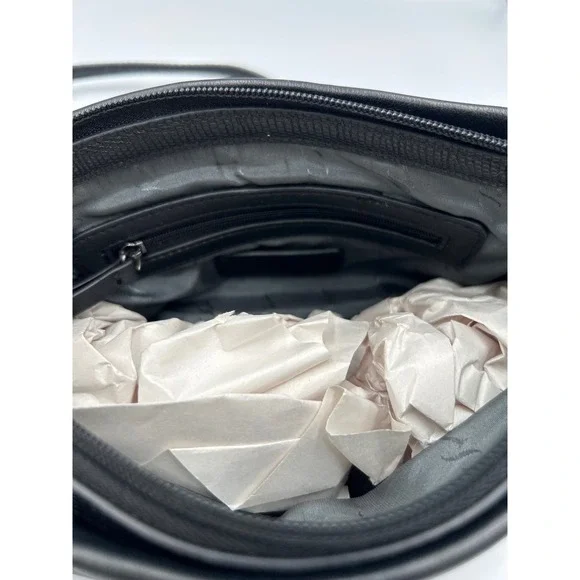 Simply Vera Faux Leather‎ Crossbody Bag Chain Strap Zipper Pocket - Picture 5 of 8